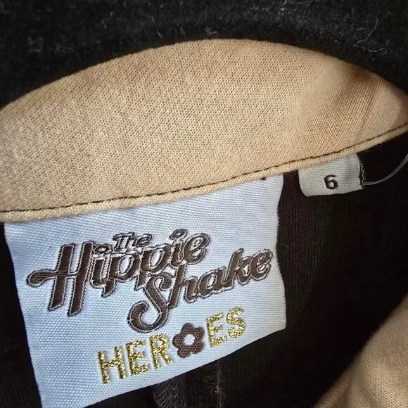 The Hippie Shake Brown Flare Leg Jumpsuit Size 6 - Picture 10 of 12